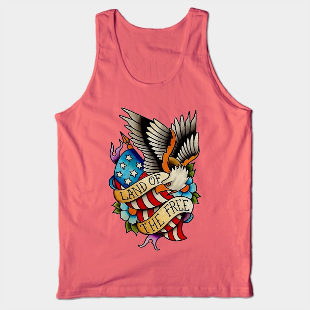 Land of the Free Tank Top by TimPangburn